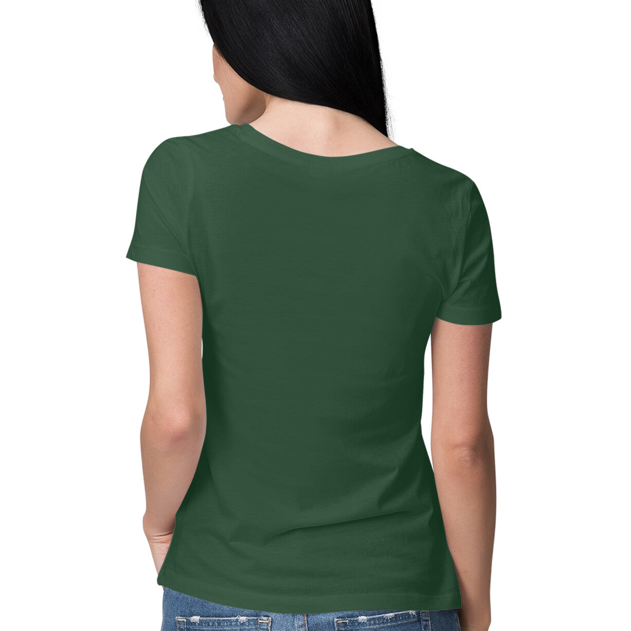 Chic Simplicity Women's Half Sleeves T-Shirt - Minimalist Design with Maximum Impact