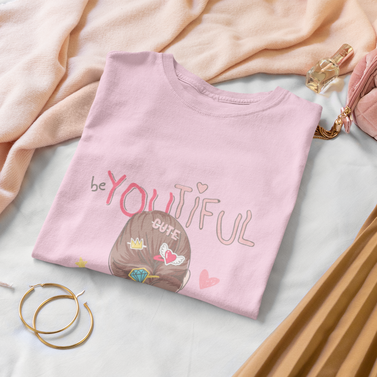 Youthful Women's Half Sleeves T-Shirt - Stylish and Comfortable for Everyday Wear