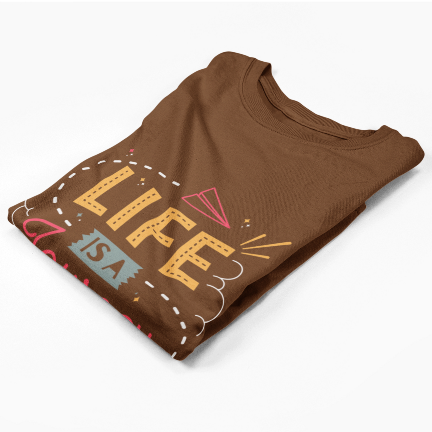 Journey Men's Half Sleeves T-Shirt - Casual Comfort with a Fashionable Twist