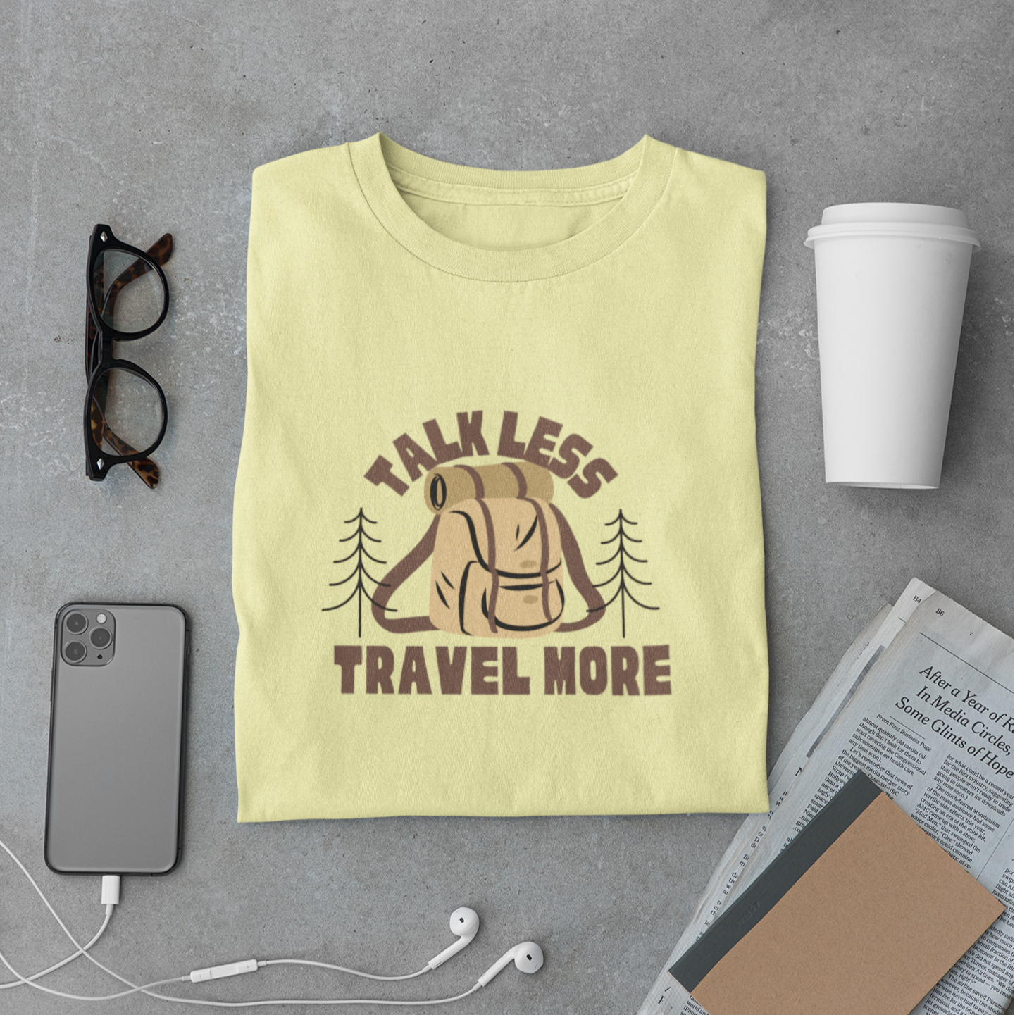 Travel More Men's Half Sleeves T-Shirt - Where Comfort Meets Adventure