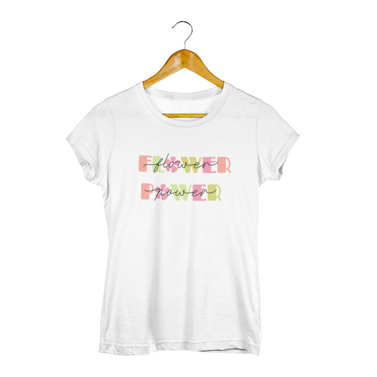 Flower Power Women's Half Sleeves T-Shirt - Unleash Your Inner Magic