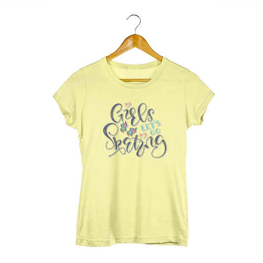 Let's Go Women's Half Sleeves T-Shirt - Unleash Your Imaginative Spirit